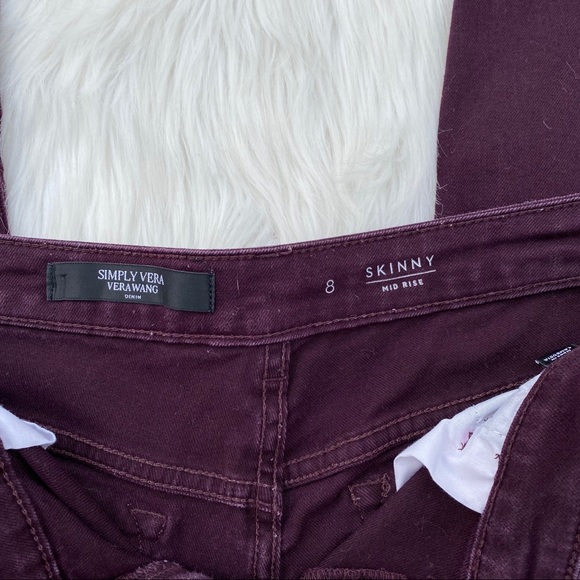 Simply Vera maroon jeans - Picture 3 of 6
